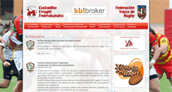 Desktop Screenshot of euskadirugby.org