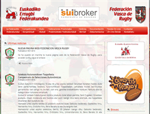 Tablet Screenshot of euskadirugby.org